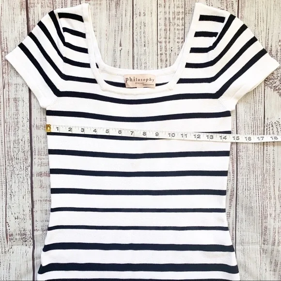 NWT Philosophy Striped Bodycon Dress Small - Picture 5 of 8